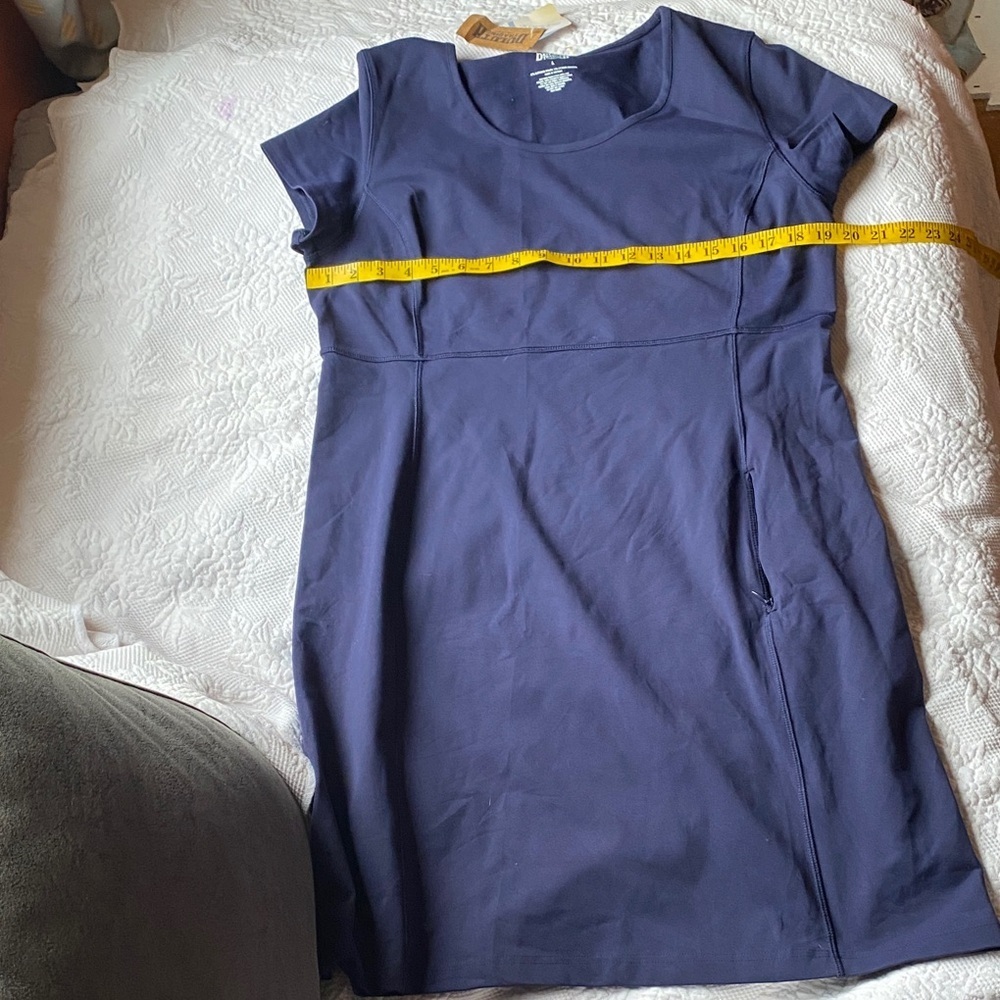 Elegant Navy Blue Duluth trading Women's Dress size L new with tag